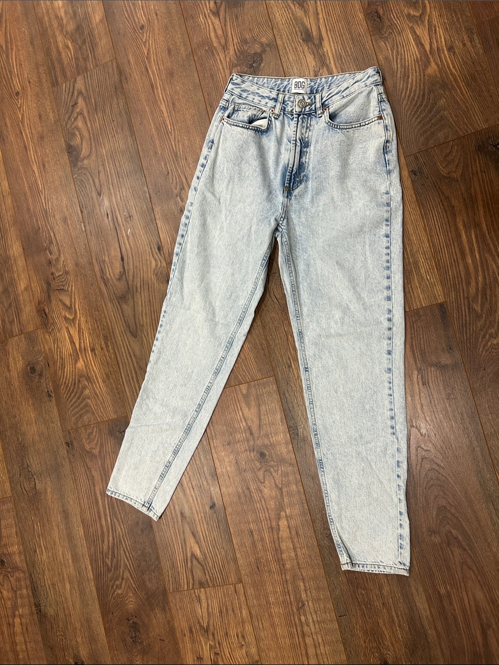 BDG Light Wash High-Rise Mom Jeans